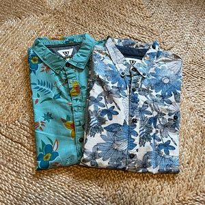 2 Vissla button down mens shirts - XL